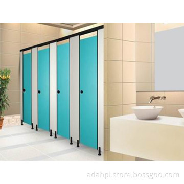 Fitness clubs phenolic resin fireproof aluminum toilet partition